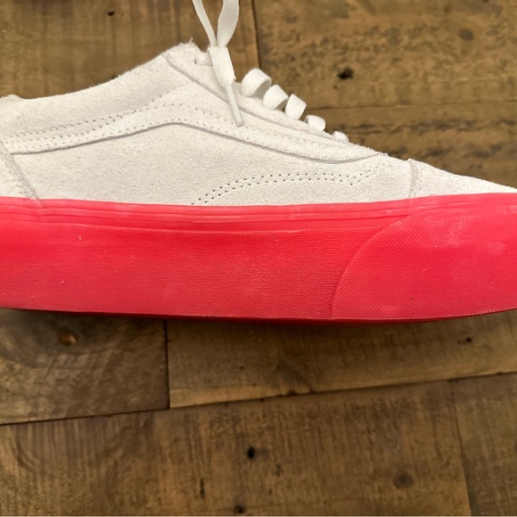 Vans Old Skool Platform Stac Sneakers In Hot Pink/Cream - Unisex M 8.5/ W 10 - Picture 5 of 11
